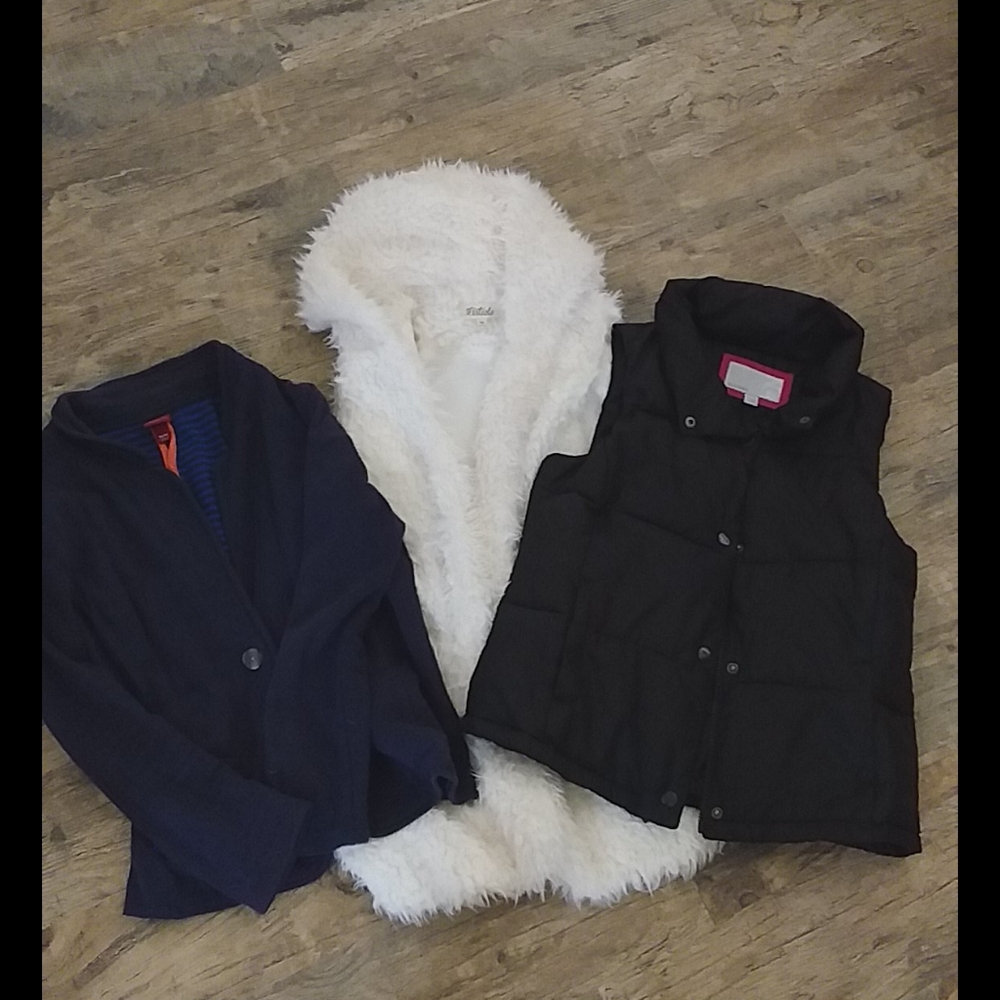 1 Jacket and 2 vests